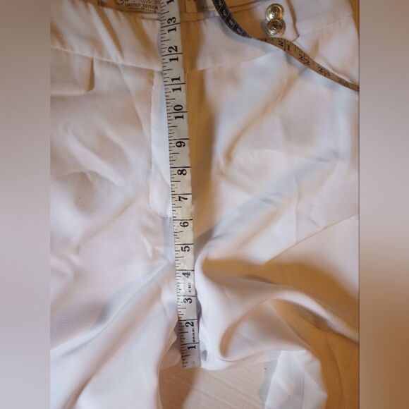 New Cato White Wide Leg High-rise Trousers With Gold Accent Button - Picture 13 of 14